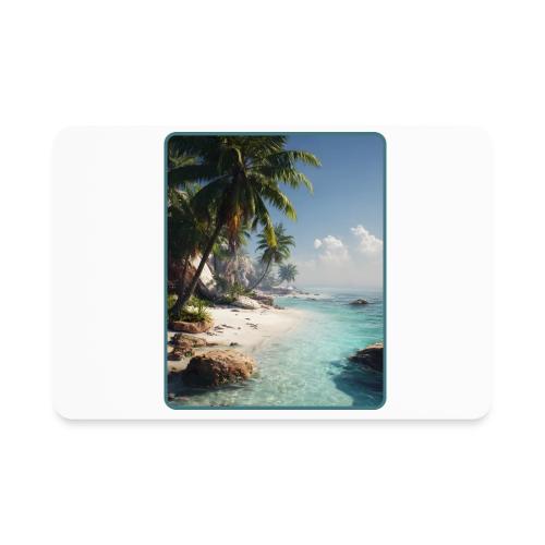 Tropical Beach Paradise Palm Design - Rectangle Magnet