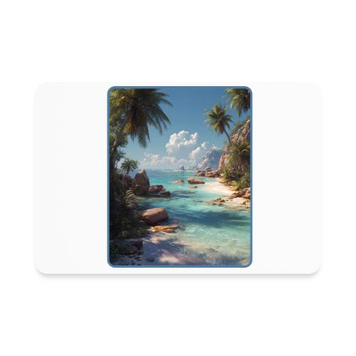 Tropical Island Paradise Ocean Design - Rectangle Magnet
