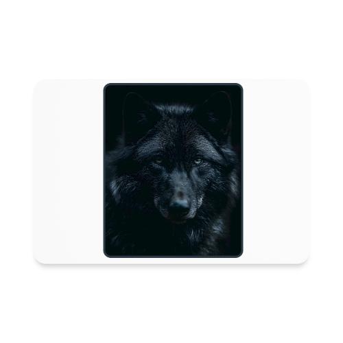 Black Wolf Intense Eyes Portrait Design - Rectangle Magnet