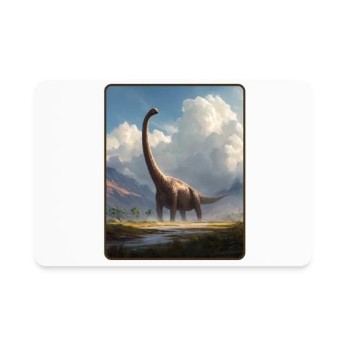Brachiosaurus Valley Landscape Design - Rectangle Magnet