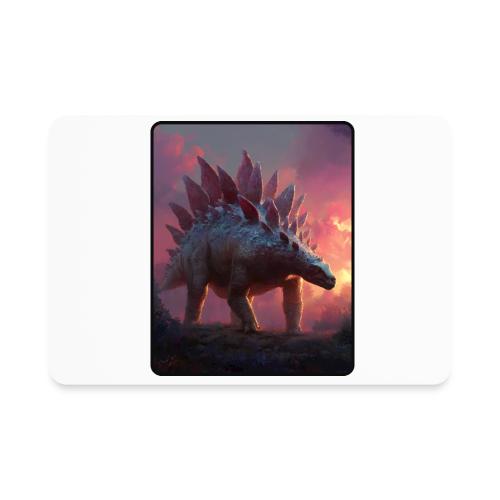 Stegosaurus Sunset Forest Design - Rectangle Magnet