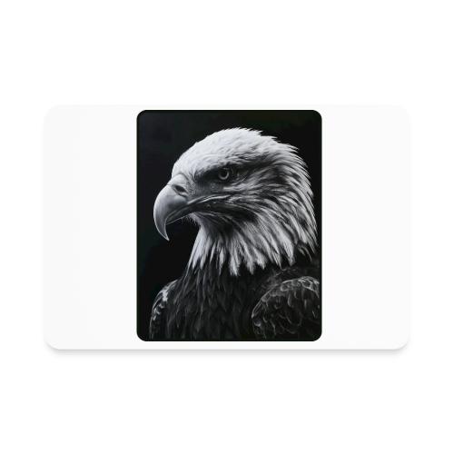 Black White Bald Eagle Design - Rectangle Magnet