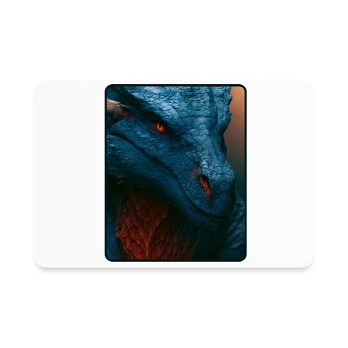Turquoise Dragon Fire Eye Design - Rectangle Magnet