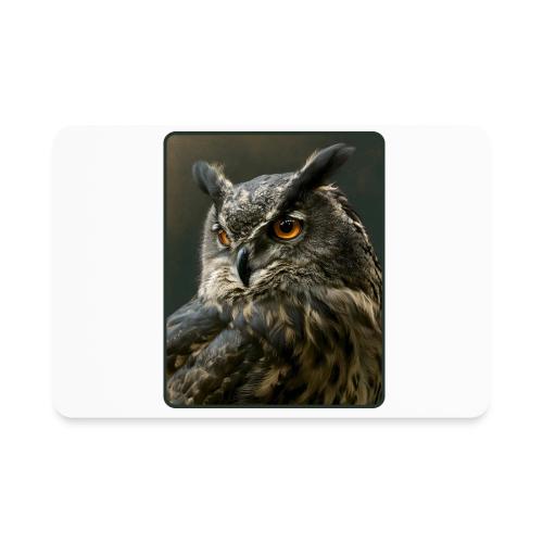 Eurasian Eagle Owl Portrait Design - Rectangle Magnet