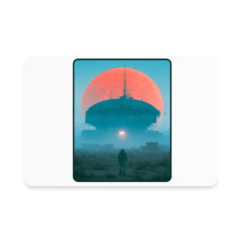 Astronaut Alien Outpost Design - Rectangle Magnet