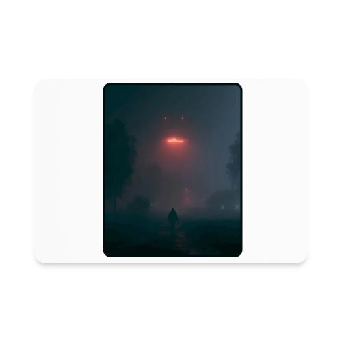 Mysterious UFO Encounter Design - Rectangle Magnet