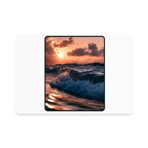Golden Sunset Ocean Wave - Rectangle Magnet