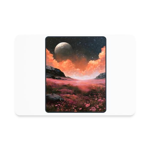 Moonlit Fantasy Flower Landscape - Rectangle Magnet