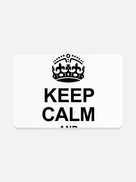 KEEP CALM - Rectangle Magnet - white - Front