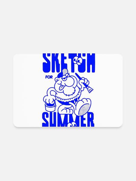 Sketch Summer Goblin - Rectangle Magnet - white - Front
