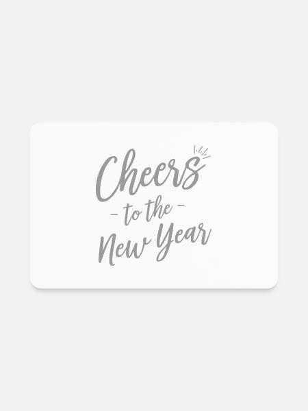 Cheers To The New Year - Rectangle Magnet - white - Front
