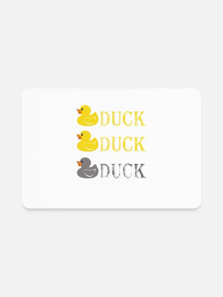 Duck Duck Gray Duck Minnesota - Rectangle Magnet - white - Front