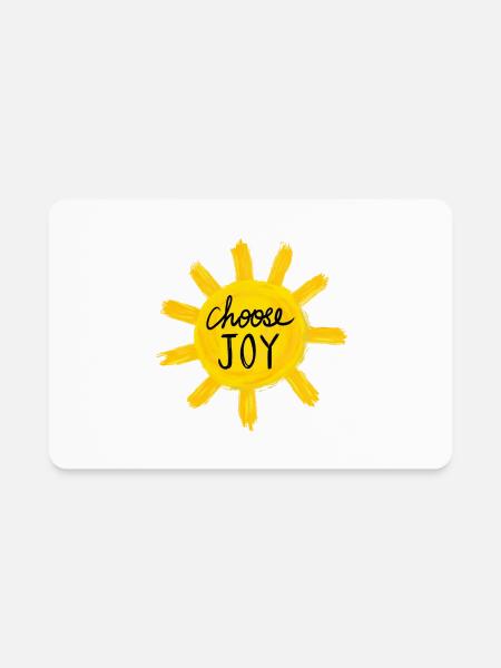 Sunshine Joy - Rectangle Magnet - white - Front