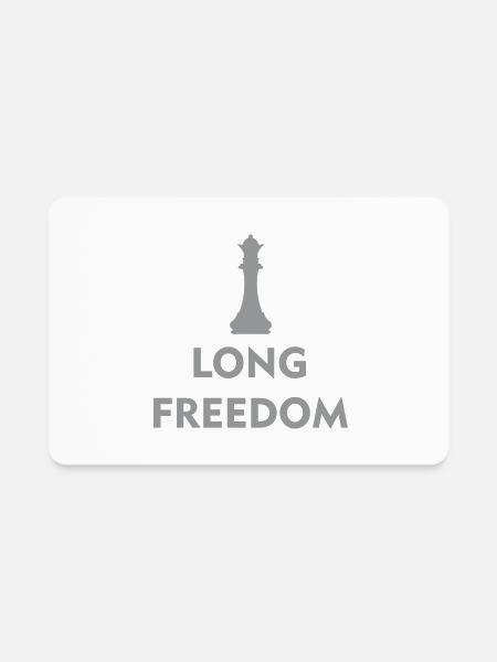 Queen Chess - Rectangle Magnet - white - Front
