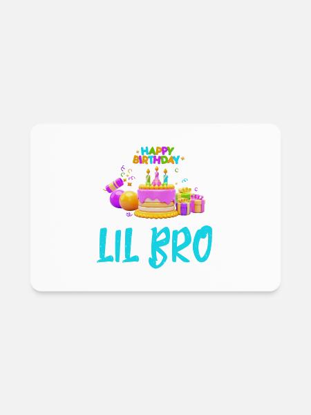FAMILY - LIL BRO - Rectangle Magnet - white - Front