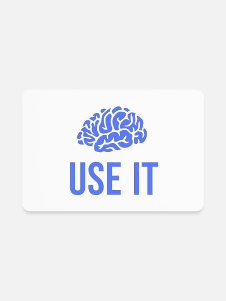 Funny quotes for smart and clever people - Rectangle Magnet - white - Front