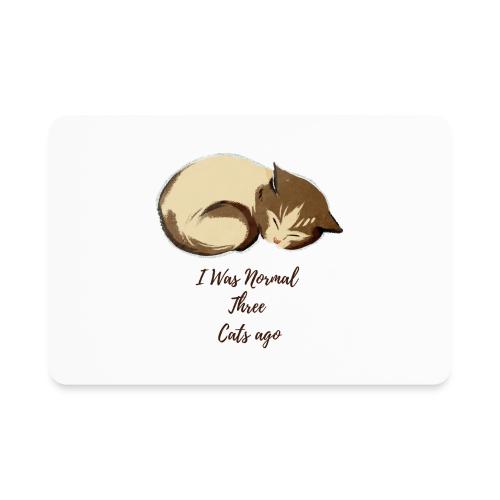 I Was Normal Three Cats Ago Funny Cat T-Shirt - Rectangle Magnet