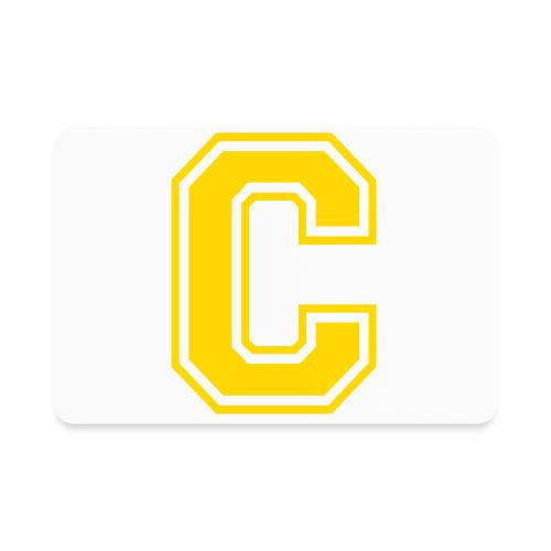 Letter C – Capital Athletic Alphabet Monogram - Rectangle Magnet