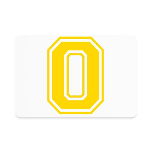 Letter O – Capital Athletic Alphabet Monogram - Rectangle Magnet