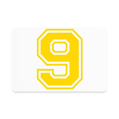 Number 9 in a classic athletic collegiate font - Rectangle Magnet