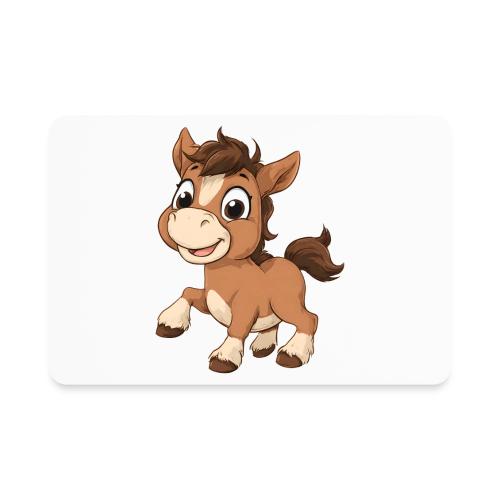 Playful Cartoon Baby Pony Full of Joy - Rectangle Magnet