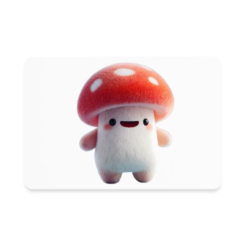 Mushroom: Red Forest Friend - Rectangle Magnet