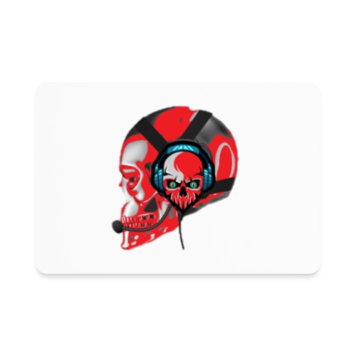 red head gaming logo no background transparent - Rectangle Magnet