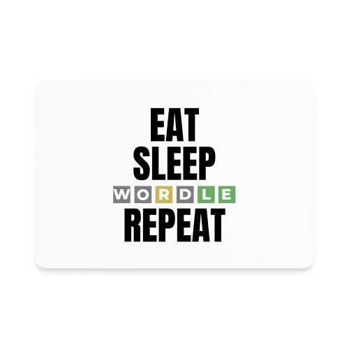 Eat Sleep WORDLE Repeat | Wordle Gift Ideas - Rectangle Magnet