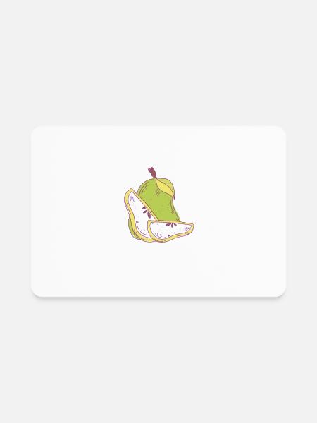 Keep Calm And Pear On - Rectangle Magnet - white - Front