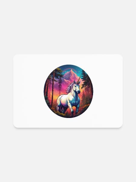 Unicorn Fantasy Land - Rectangle Magnet - white - Front