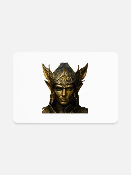 Portrait of an Ancient Monarch - Rectangle Magnet - white - Front