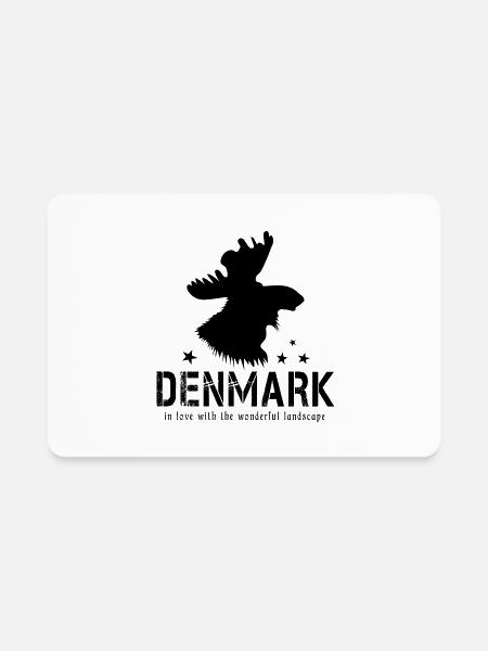 denmark danish Danmark - Rectangle Magnet - white - Front