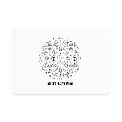 Santa's Festive Wheel T-Shirt - Rectangle Magnet