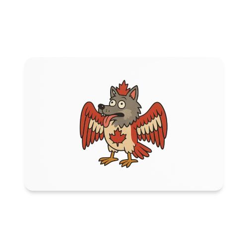 Maple-Mad Wolfbird – Quirky Canadian Creature - Rectangle Magnet