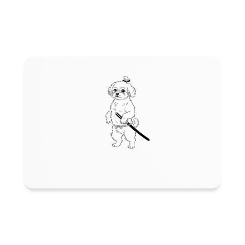 Samurai Maltese Katana Warrior Dog Tee - Rectangle Magnet