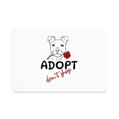 Retro Adopt Dont Shop Cute Puppy Rose Tee - Rectangle Magnet