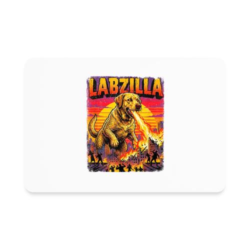 Labzilla Giant Yellow Labrador Monster Tee - Rectangle Magnet