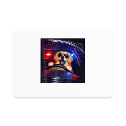 Funny Police Golden Retriever Meme Tee - Rectangle Magnet