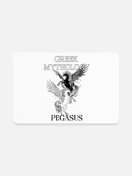 Greek mythology Pegasus - Rectangle Magnet - white - Front