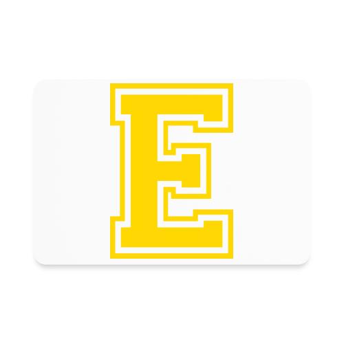 Letter E – Capital Athletic Alphabet Monogram - Rectangle Magnet