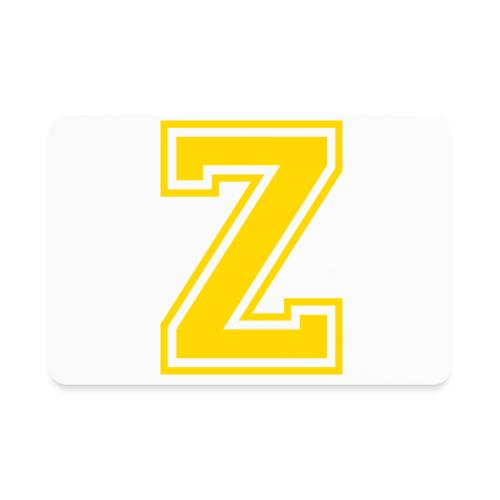 Letter Z – Capital Athletic Alphabet Monogram - Rectangle Magnet