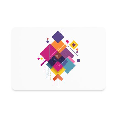 Vibrant Geometry - Rectangle Magnet
