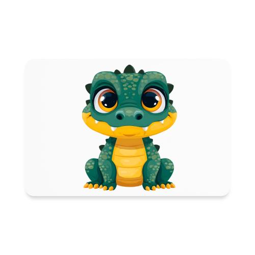 Smiling Cartoon Alligator - Rectangle Magnet