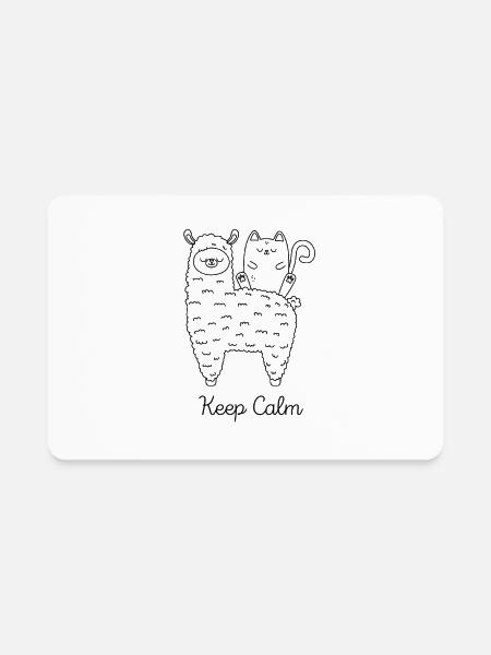 Keep Calm - Rectangle Magnet - white - Front