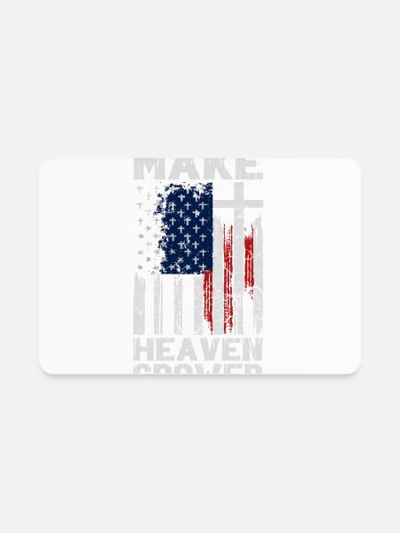 Make Heaven Crowded - Rectangle Magnet - white - Front