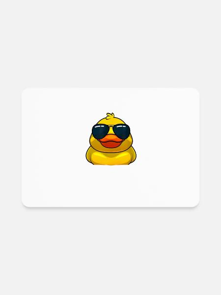 Cool Ducks For Men Women Duck Lovers Owner Duck - Rectangle Magnet - white - Front