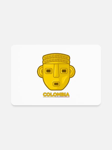 Colombian Ancient Art - Rectangle Magnet - white - Front