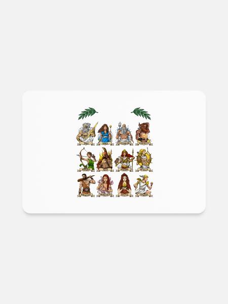 Ancient Greek Gods - Rectangle Magnet - white - Front