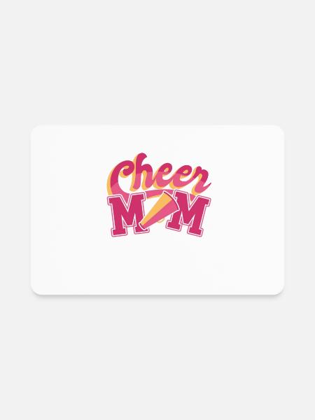 cheer mom - Rectangle Magnet - white - Front