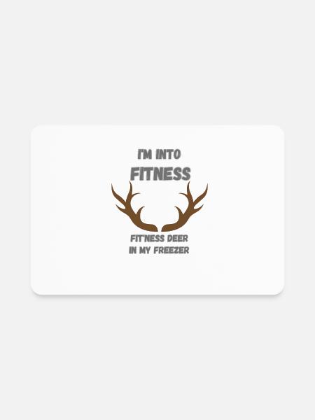 I m Into fitness - Rectangle Magnet - white - Front